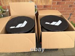 JR Wheels JR40 ET15 5x100 Silver Machined 3-Piece Style Deep Dish Alloys x2
