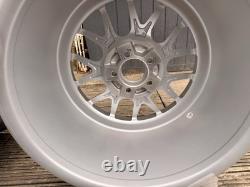 JR Wheels JR40 ET15 5x100 Silver Machined 3-Piece Style Deep Dish Alloys x2