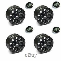 Land Rover Defender Black SAWTOOTH Style Alloy Wheels 18 x8 Set Of 4
