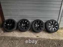 Land Rover Discovery 5 21 Style 1001 Black Alloy Wheels With Tyres D3 D4 Range