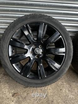 Land Rover Discovery 5 21 Style 1001 Black Alloy Wheels With Tyres D3 D4 Range