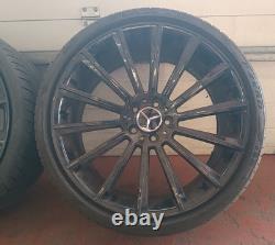 MERCEDES BENZ 20 TURBINES TWIST STYLE STAGGERED REPLICA ALLOY WHEELS (SET x4)