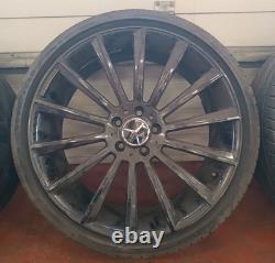 MERCEDES BENZ 20 TURBINES TWIST STYLE STAGGERED REPLICA ALLOY WHEELS (SET x4)
