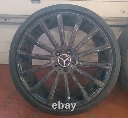 MERCEDES BENZ 20 TURBINES TWIST STYLE STAGGERED REPLICA ALLOY WHEELS (SET x4)