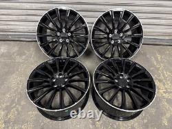 Mercedes 18 AMG Turbine Style Alloy Wheels 5x112 Mercedes Gloss Black Pol Rim
