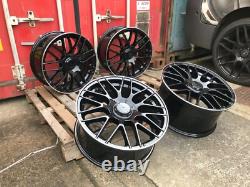Mercedes 19 AMG STYLE Turbine Alloy Wheels C Class W204 W205 X4 STAGGERED