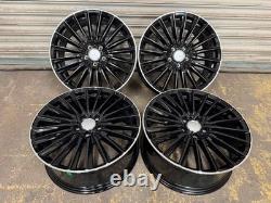 Mercedes 19 AMG Turbine Style Alloy Wheels 5x112 Gloss Black Pol Rim