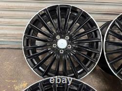 Mercedes 19 AMG Turbine Style Alloy Wheels 5x112 Gloss Black Pol Rim