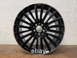 Mercedes 19 AMG Turbine Style Alloy Wheels 5x112 Gloss Black Pol Rim