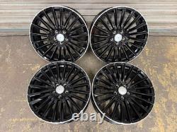 Mercedes 19 AMG Turbine Style Alloy Wheels 5x112 Gloss Black Pol Rim