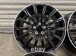 Mercedes 19 AMG Turbine Style Alloy Wheels 5x112 Staggered Gloss Black Pol Rim