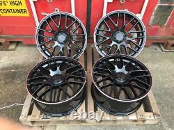 Mercedes 20 AMG STYLE Turbine Alloy Wheels C Class W204 W205 X4 STAGGERED