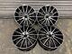 Mercedes 20 Staggered Amg Turbine Style Alloy Wheels 5x112 Black Polished