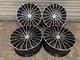 Mercedes 20 Wider Rear Amg Turbine Style Alloy Wheels 5x112 Black Polished