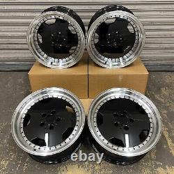 Mercedes Aero AMG 17 Split Style Alloy wheels Staggered Black Polished 5x112