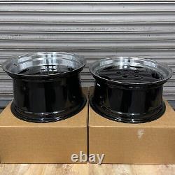Mercedes Aero AMG 17 Split Style Alloy wheels Staggered Black Polished 5x112
