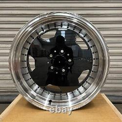 Mercedes Aero AMG 17 Split Style Alloy wheels Staggered Black Polished 5x112