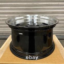 Mercedes Aero AMG 17 Split Style Alloy wheels Staggered Black Polished 5x112