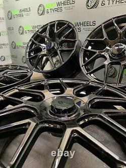 Mercedes CLA Class 18 Inch Alloy Wheels C63 Style AMG & Tyres NEW X4 Black