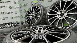 Mercedes C Class AMG 18 Inch Alloy Wheels & Tyres BRAND NEW Turbine Style X4