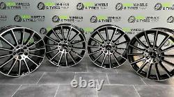 Mercedes C Class AMG 18 Inch Alloy Wheels & Tyres BRAND NEW Turbine Style X4