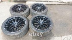 Mercedes Dtm Style 21 X 9.5 Alloy Wheels Glc Gle ML 265 35 21 6mm Tyres 5 X 112