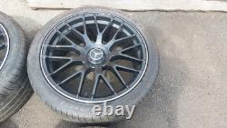 Mercedes Dtm Style 21 X 9.5 Alloy Wheels Glc Gle ML 265 35 21 6mm Tyres 5 X 112