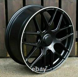 Mercedes G Wagon x4 22 G63 Style Alloy Wheels Black ML G Wagon 10J 5x130 C