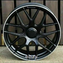 Mercedes G Wagon x4 22 G63 Style Alloy Wheels Black ML G Wagon 10J 5x130 C