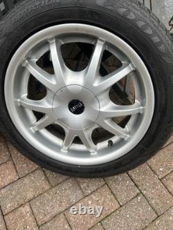 Mini Cooper R50 16 Inch Alloy Wheels And Tyres Style88 195-55-16 With Goodyears