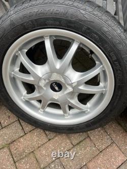 Mini Cooper R50 16 Inch Alloy Wheels And Tyres Style88 195-55-16 With Goodyears