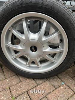 Mini Cooper R50 16 Inch Alloy Wheels And Tyres Style88 195-55-16 With Goodyears