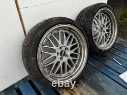 Mk4 Golf Alloy Wheels Bbs Lm Style 5x100 225/40/18 92w Staggered Rear Set 6mm