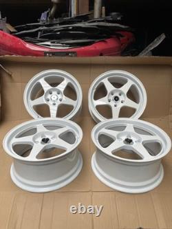 NEW 17 Regamaster Style Alloy Wheels 5x114.3 Fits Honda Toyota Kia (4pcs) White
