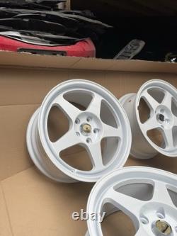 NEW 17 Regamaster Style Alloy Wheels 5x114.3 Fits Honda Toyota Kia (4pcs) White