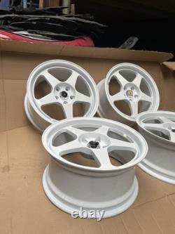NEW 17 Regamaster Style Alloy Wheels 5x114.3 Fits Honda Toyota Kia (4pcs) White