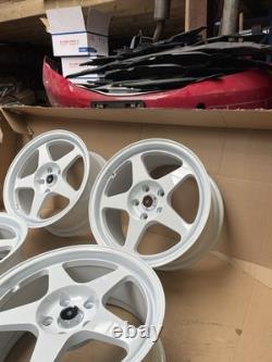 NEW 17 Regamaster Style Alloy Wheels 5x114.3 Fits Honda Toyota Kia (4pcs) White