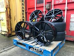 NEW 18 VW Golf Pretoria Style Alloy Wheels gloss Black & 225/40/18 Tyres CADDY NEW 18 VW Golf Pretoria Style Alloy Wheels gloss Black & 225/40/18 Tyres CADDY