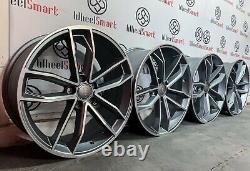 NEW 19 AUDI RS5 STYLE ALLOY WHEELS 5 x 112 MATT GREY/DIAMOND CUT