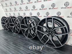 NEW 19 MB E45 AMG STYLE ALLOY WHEELS -5x112 BLACK DIAMOND CUT FITS MERCEDES