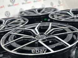 NEW 19 MB E45 AMG STYLE ALLOY WHEELS -5x112 BLACK DIAMOND CUT FITS MERCEDES