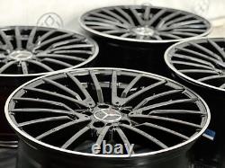 NEW 19 MB STYLE ALLOY WHEELS- 5x112 -GLOSS BLACK FITS MERCEDES