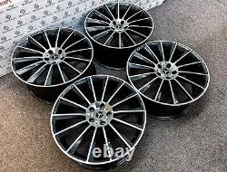 NEW 19 MB TURBINE STYLE ALLOY WHEELS- 5x112 -BLACK & DIAMOND CUT- FITS MERCEDES