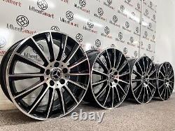 NEW 19 MB TURBINE STYLE ALLOY WHEELS- 5x112 -BLACK & DIAMOND CUT- FITS MERCEDES