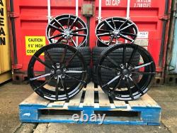 NEW 19 VW Golf Pretoria Style Alloy Wheels gloss Black & 235/35/19 Tyres CADDY