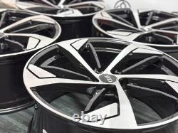 NEW 20 AD STYLE ALLOY WHEELS 5 x 112 BLACK & DIAMOND CUT A5 A6 A7 A8 Q3