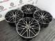 New 20 Po Style Alloy Wheels- 5 X 112 Black & Diamond Cut- Fits Porsche Macan