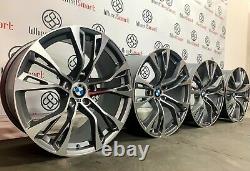 NEW 22 BMW X5/X6M STYLE ALLOY WHEELS 5 x 120 GREY/DIAMOND CUT