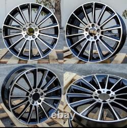 NEW 4x 19 MERCEDES TURBINE STYLE ALLOY WHEELS 5x112 A C CLASS 19 Inch