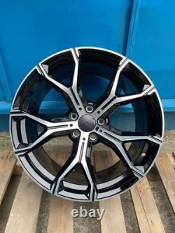 NEW 4x 20 BMW STYLE ALLOY WHEELS X5 X6 X7 F15 F16 5x120 M SPORT